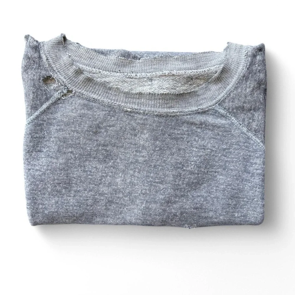 90s Heavily Distressed Blank Crewneck 23 x 23